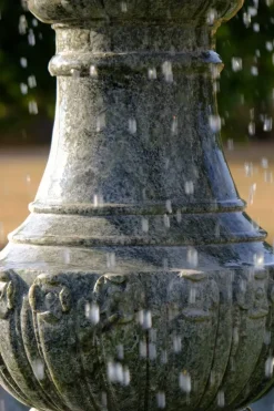 Grand Double Tier 4m Emerald Marble Stone Water Fountain Feature