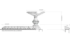 Grand Single Tier 4m Emerald Marble Stone Water Fountain Feature