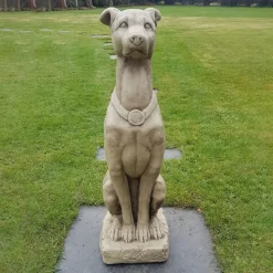 Greyhound 90cm Stone Garden Statue