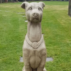 Greyhound 90cm Stone Garden Statue