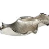 Harmonic Leaf 17cm Silver Metal Indoor Sculpture