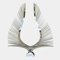 Harmonic Wings 200cm Silver Metal Garden Sculpture