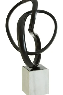 Harmony in Motion 34cm Black Metal Indoor Sculpture