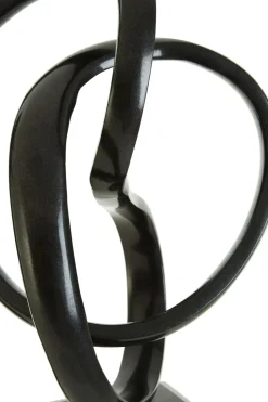 Harmony in Motion 34cm Black Metal Indoor Sculpture