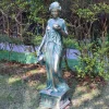 Hebe 85cm Aged Bronze Resin Garden Statue