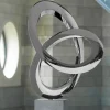 Helix 98cm Metal Stainless Steel Indoor Sculpture
