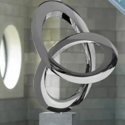 Helix 98cm Metal Stainless Steel Indoor Sculpture