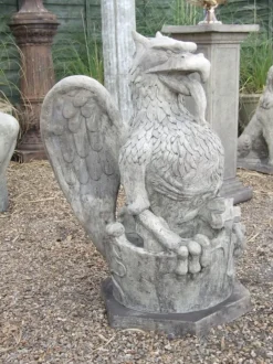 Heraldic Griffin Stone Garden Statue