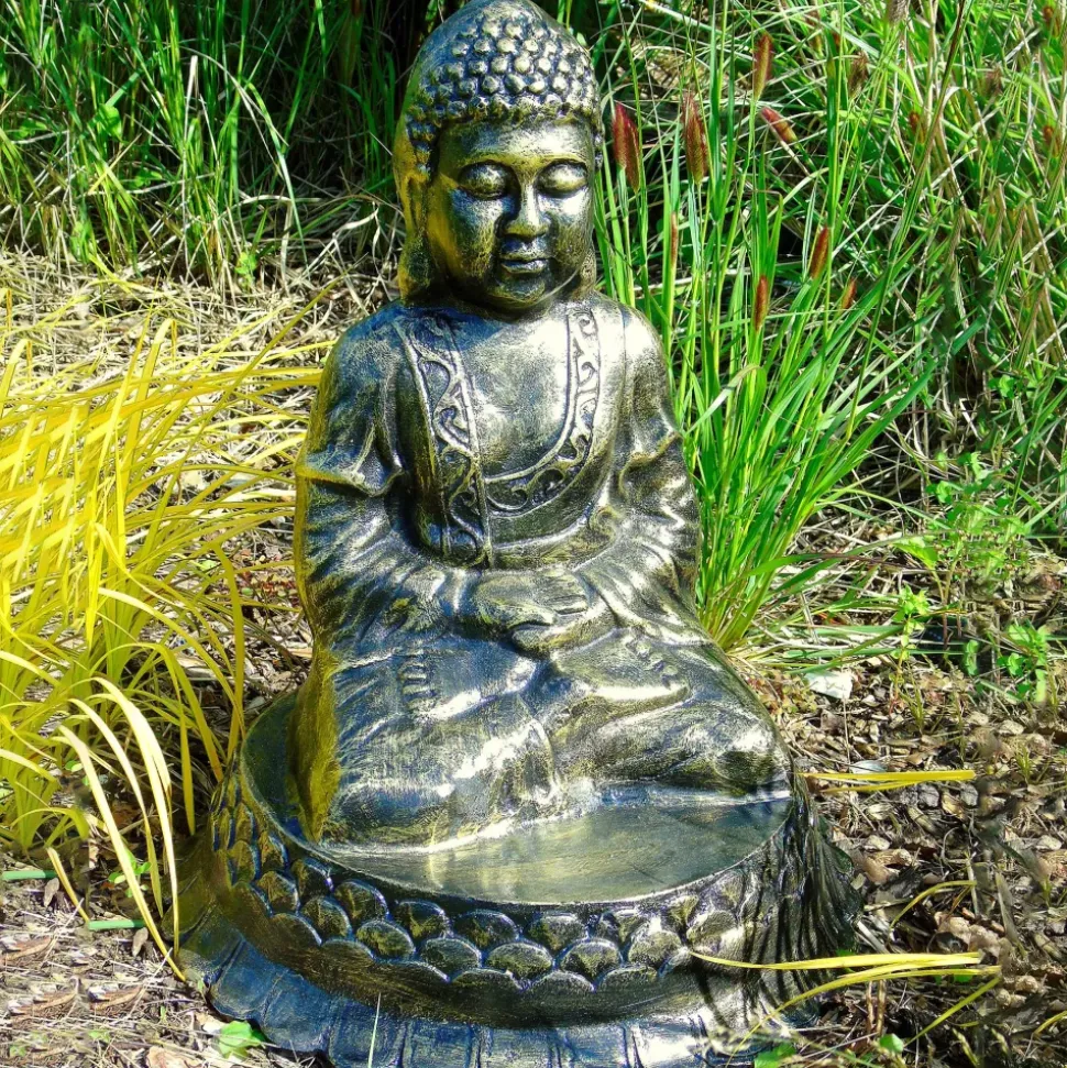 Hindu Buddha Bronze Metal Garden Statue