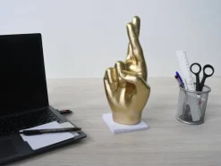 Hope Hand 28cm Gold Resin Indoor Sculpture