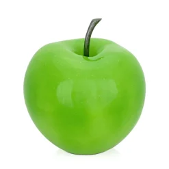 Iconic Apple 30cm Green Resin Indoor Sculpture