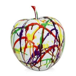 Iconic Apple 30cm Multicolour Resin Indoor Sculpture