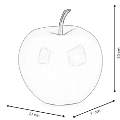 Iconic Apple 30cm Pop Art Resin Indoor Sculpture