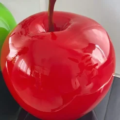 Iconic Apple 30cm Red Resin Indoor Sculpture
