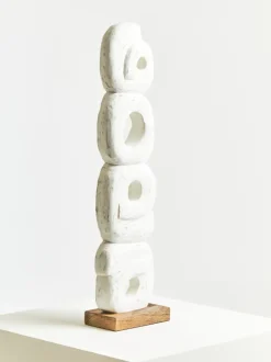 Infinite Quartet 61cm White Wood Indoor Sculpture