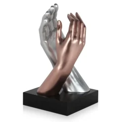Infinite Touch 36cm Bronze Resin Indoor Sculpture