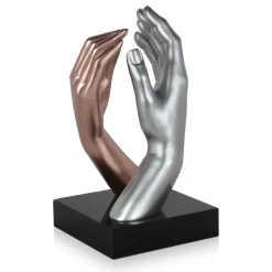 Infinite Touch 36cm Bronze Resin Indoor Sculpture
