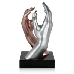 Infinite Touch 36cm Bronze Resin Indoor Sculpture
