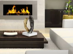 Infinite Touch 36cm Gold Resin Indoor Sculpture
