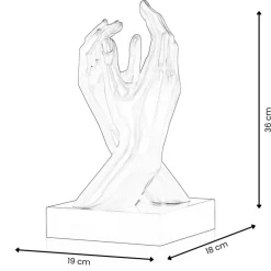 Infinite Touch 36cm Gold Resin Indoor Sculpture