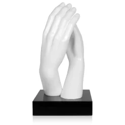 Infinite Touch 36cm White Resin Indoor Sculpture