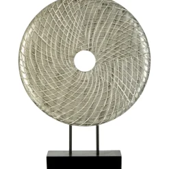 Infinity Core 50cm Silver Wood Indoor Sculpture