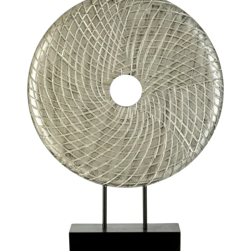 Infinity Core 50cm Silver Wood Indoor Sculpture