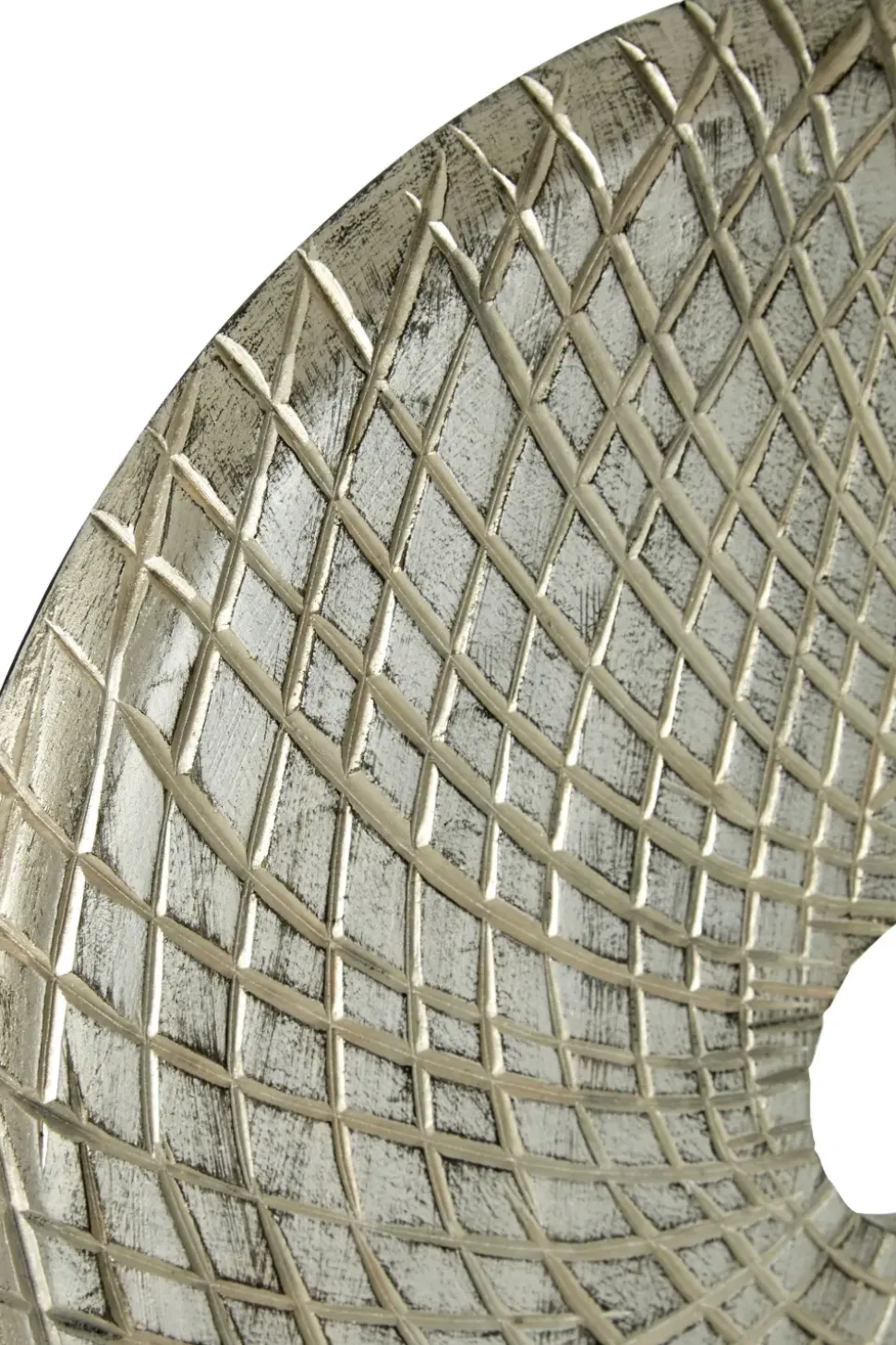 Infinity Core 50cm Silver Wood Indoor Sculpture