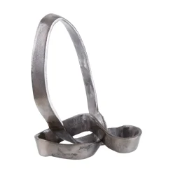 Infinity Knot 22cm Black Metal Indoor Sculpture