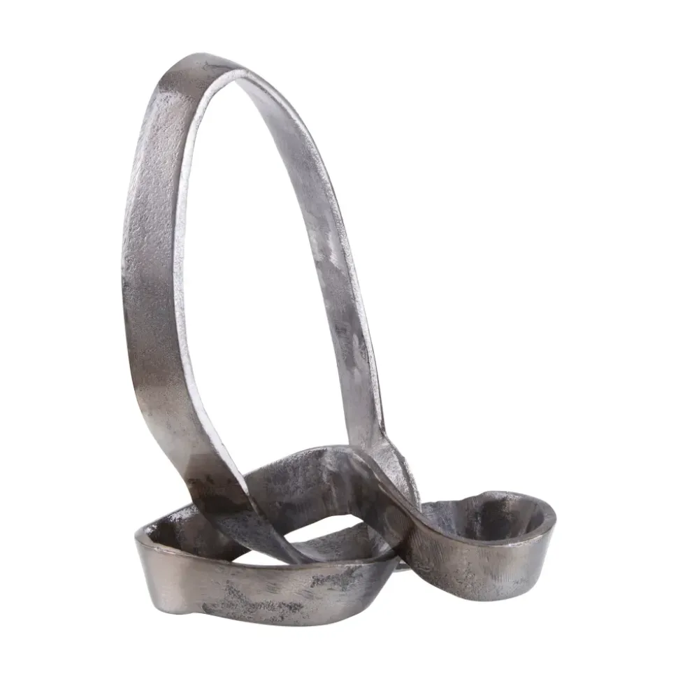 Infinity Knot 22cm Black Metal Indoor Sculpture