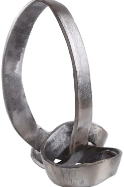 Infinity Knot 22cm Black Metal Indoor Sculpture