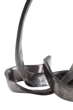 Infinity Knot 22cm Black Metal Indoor Sculpture
