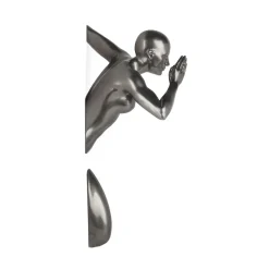 Infinity Woman 28cm Anthracite Resin Wall Sculpture