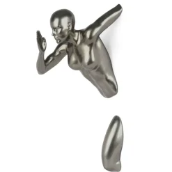 Infinity Woman 50cm Anthracite Resin Wall Sculpture