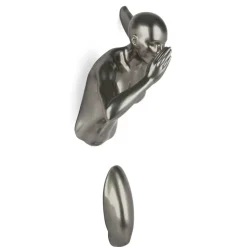 Infinity Woman 50cm Anthracite Resin Wall Sculpture