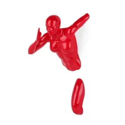 Infinity Woman 28cm Red Resin Wall Sculpture
