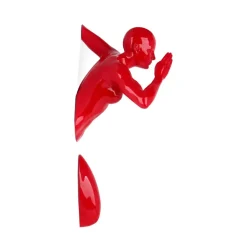Infinity Woman 28cm Red Resin Wall Sculpture