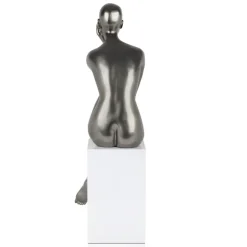Introspective 74cm Anthracite Resin Indoor Sculpture