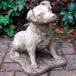 Jack Russell Terrier Stone Garden Ornament