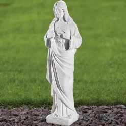 Jesus Christ 37cm Marble Resin Garden Statue