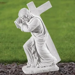 Jesus Christ 38cm Marble Resin Garden Statue