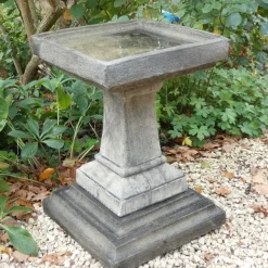 Keymer Modern Stone Garden Birdbath