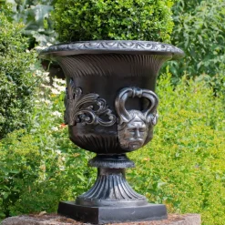Knightsbridge Urn Bronze Metal Garden Planter
