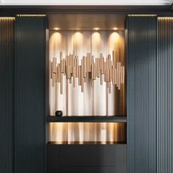Light Symphony 82cm Copper Metal Indoor Sculpture
