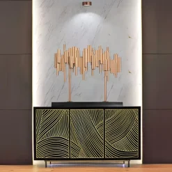 Light Symphony 82cm Copper Metal Indoor Sculpture
