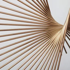 Linear Motion 64cm Gold Metal Indoor Sculpture
