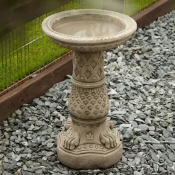 Lions Foot Design Stone Garden Birdbath