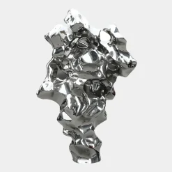 Liquid Mirage 155cm Silver Metal Garden Sculpture