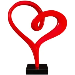 Love Flux 73cm Red Resin Indoor Sculpture