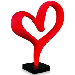 Love Flux 73cm Red Resin Indoor Sculpture